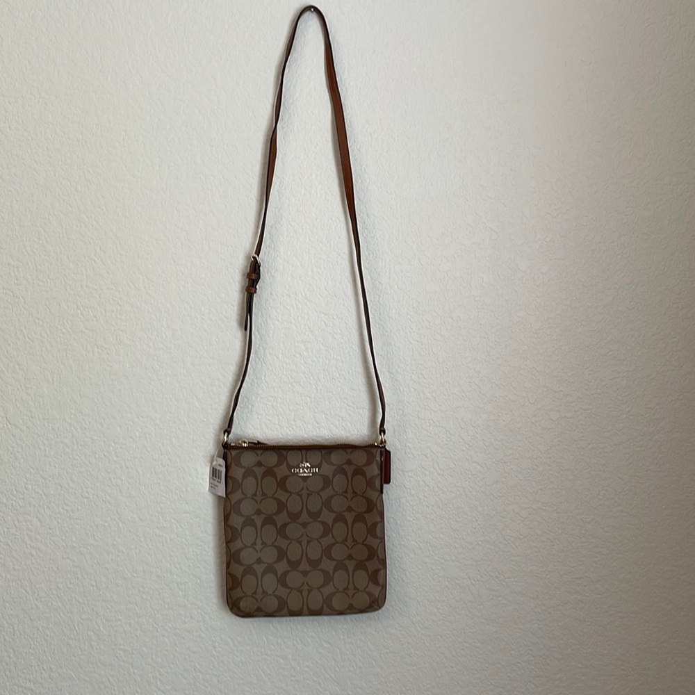Coach Signature Print Crossbody